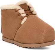 UGG® Pumped Faux Fur Trim Slipper Bootie