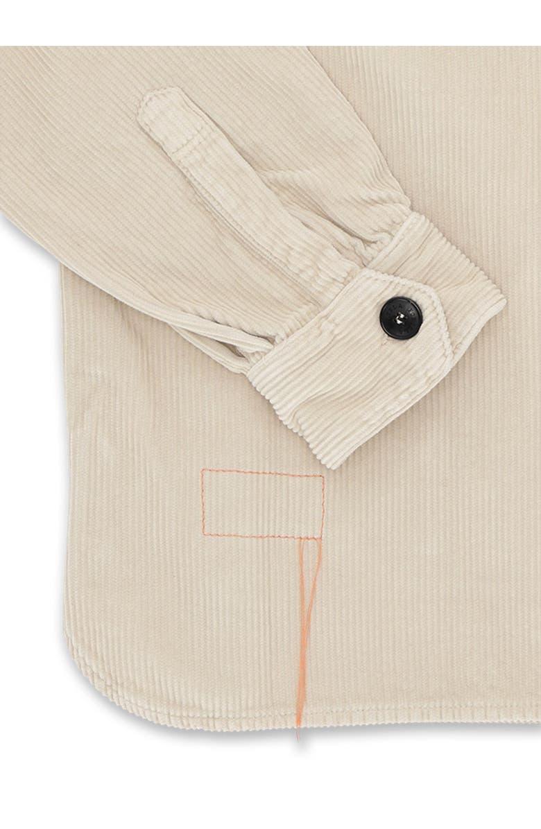 Fortela Short Corduroy Overshirt, Alternate, color, Milk