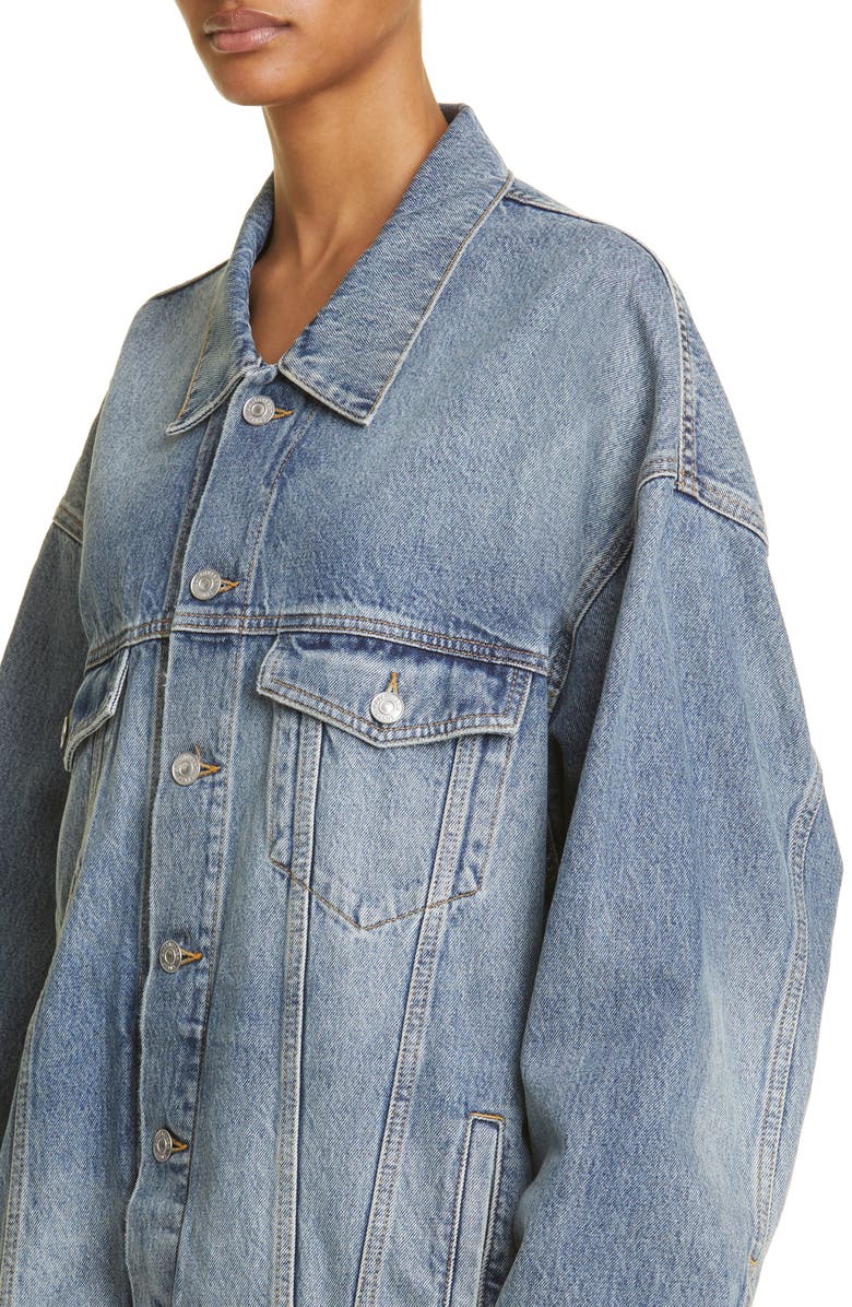 Balenciaga Oversize Denim Jacket, Alternate, color,