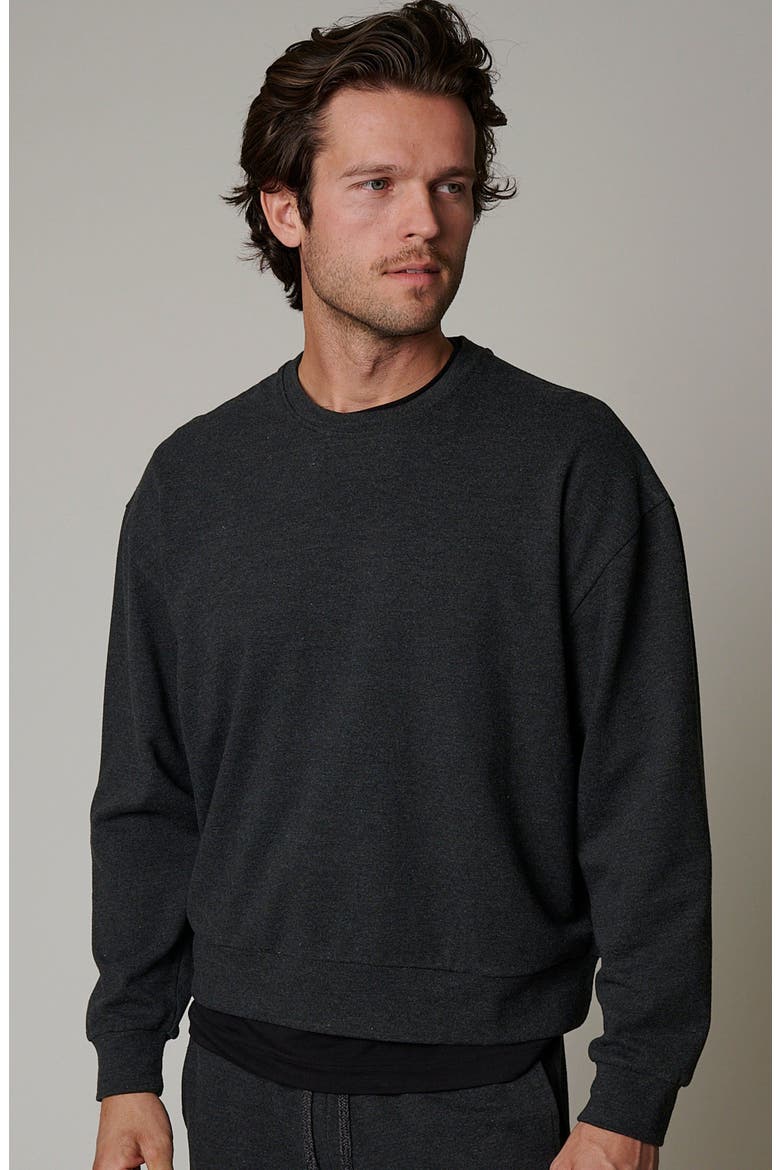 Cotton Lounge Crewneck, Alternate, color, Sediment