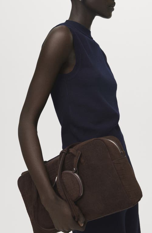 Mango Mock Neck Sweater Tank In Blue