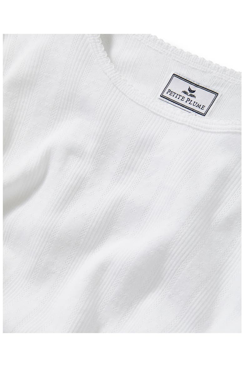 Pima Cotton Pointelle T-Shirt, Alternate, color, WHITE