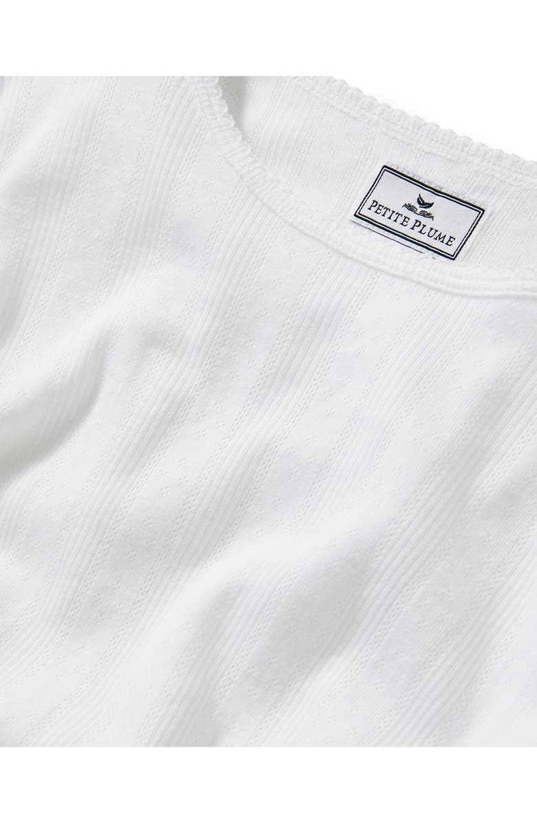 Petite Plume Pima Cotton Pointelle Sleep T-Shirt, Alternate, color, 