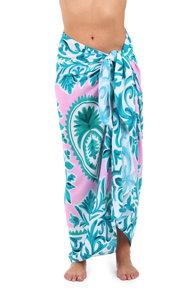 Opulent Cover-Up Pareo, Main, color, PINK MULTI