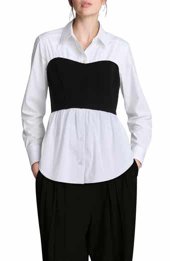 Kenneth Cole Bustier Poplin Shirt