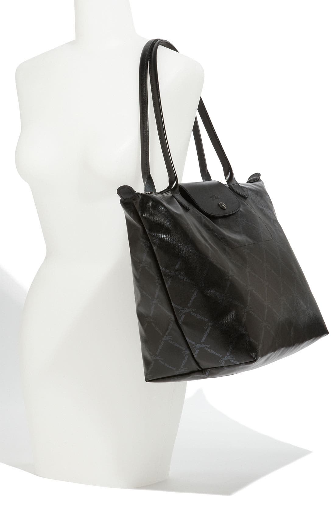 Longchamp 'LM Metal' Shoulder Tote, Alternate, color, 