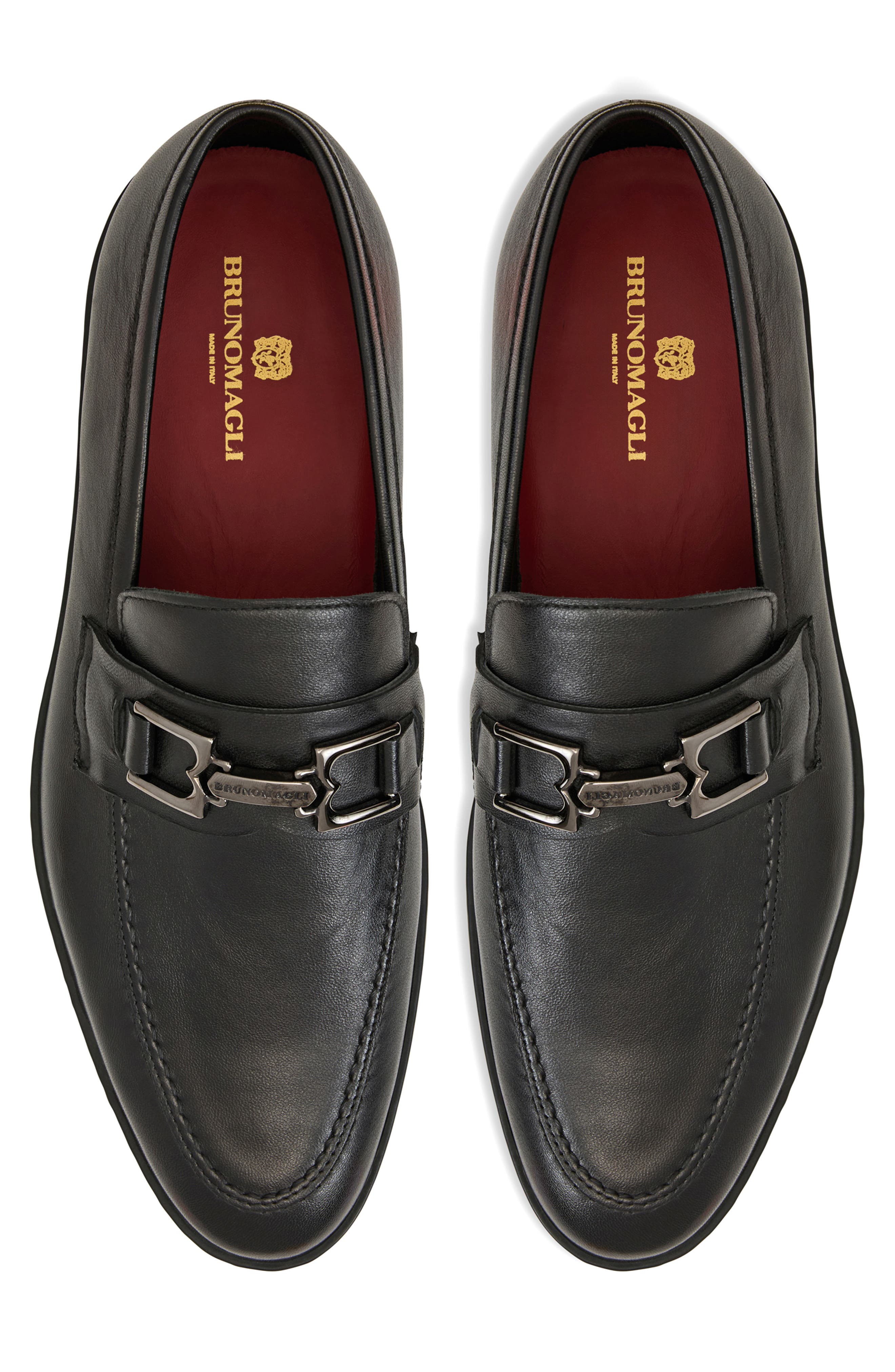 Bruno Magli Prato Bit Loafer, Alternate, color, Triple Black