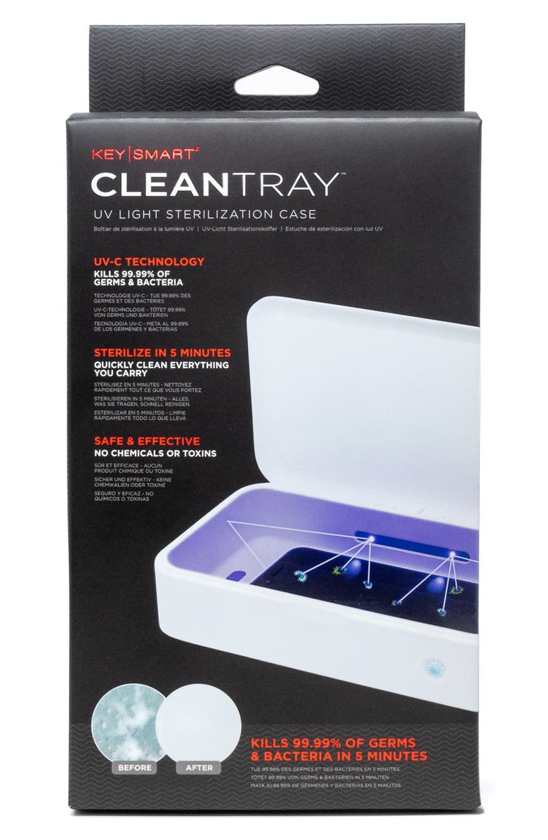 KeySmart CleanTray UV Light Sterilization Tool, Alternate, color, 