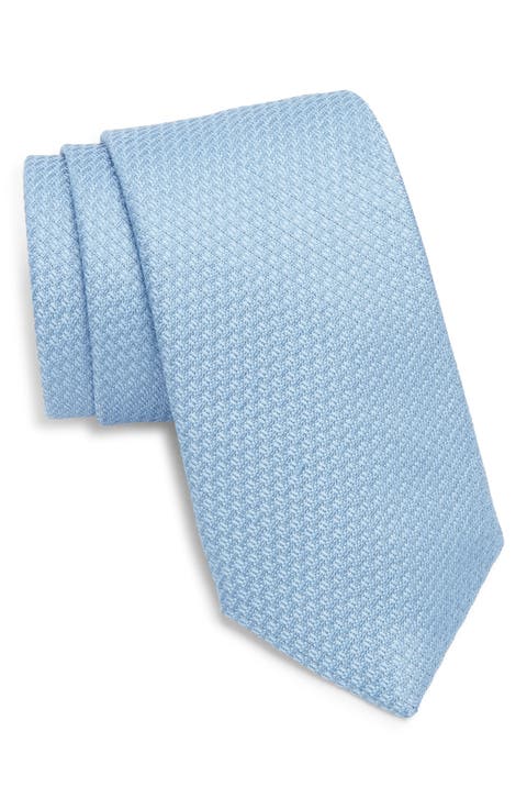 Neat Silk & Linen Tie