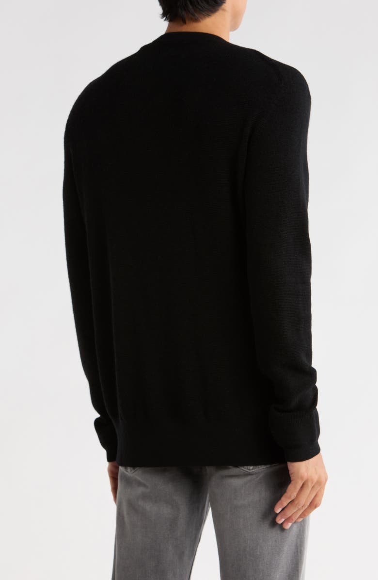AllSaints Ivar Cotton Sweater, Alternate, color, Black