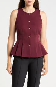 Gemma + Jane Peplum Darted Vest