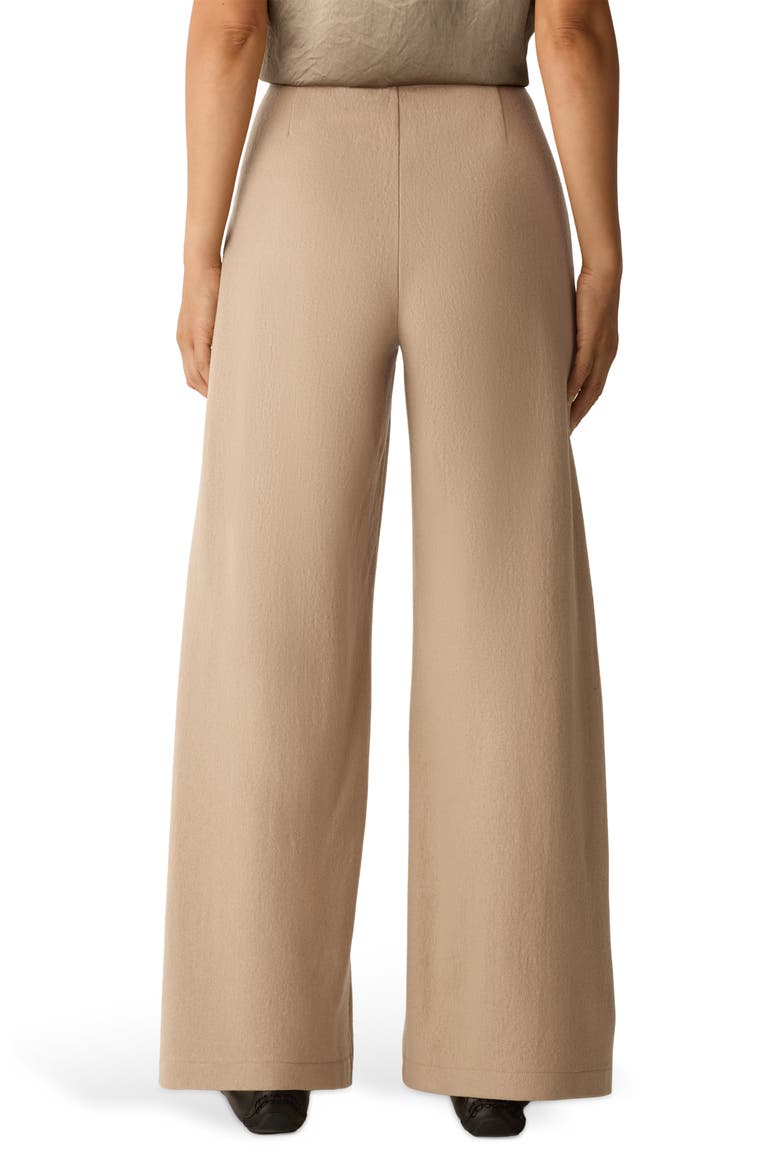 Wool Wide Leg Pants, Alternate, color, BISCUIT