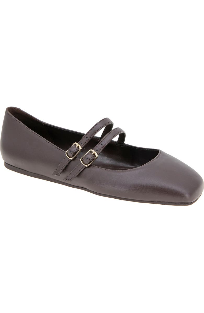 BCBGeneration Harisa Mary Jane Flat, Main, color, Chocolate