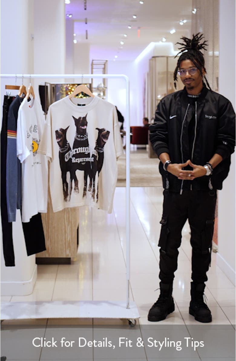 Thoroughbred Oversize Cotton Graphic T-Shirt, sales video thumbnail