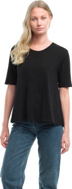 WILT Clothing Elbow Sleeve Trapeze Top