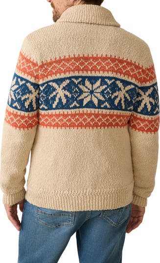 (取寄) ファリティ メンズ サーフ トゥ スノー ジップ カーディガン Faherty men Surf Surf To Snow Zip Cardigan - Pacific Wheat | Faherty Brand