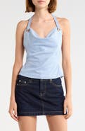 Princess Polly Yasenia Faux Suede Halter Top