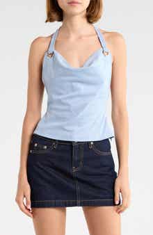 Yasenia Faux Suede Halter Top