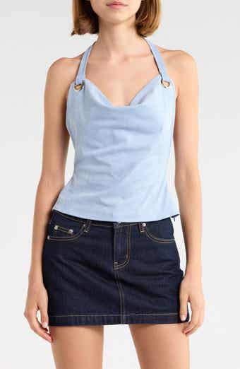 Yasenia Faux Suede Halter Top