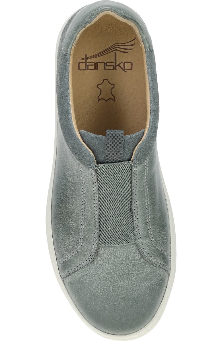 Dansko Jenn Slip-On Sneaker, Alternate, color, Denim Milled Burnished