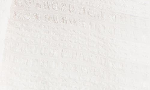 Max Studio Swiss Dot Button Top In White