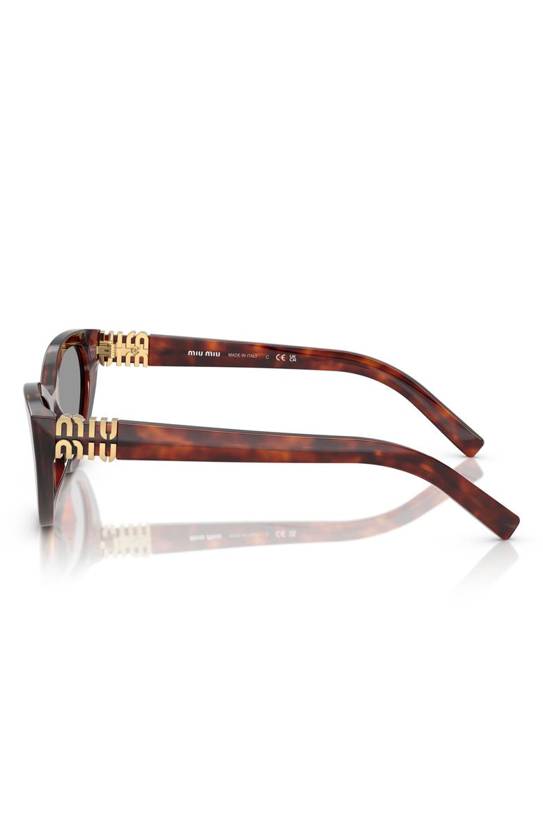 Miu Miu 54mm Butterfly Sunglasses, Alternate, color, Brown/ Grey