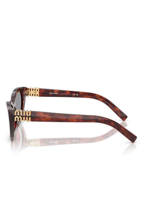 Miu Miu 54mm Butterfly Sunglasses In Brown/grey