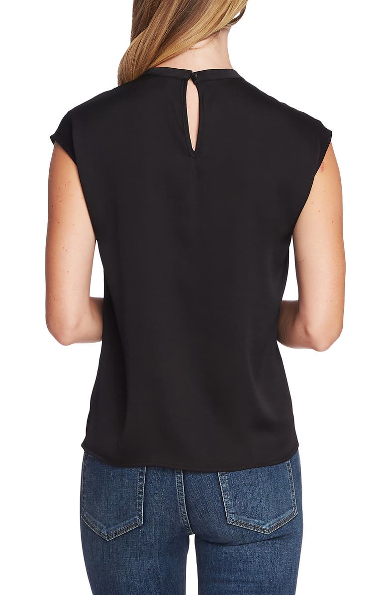 Vince Camuto Pleated Neck Blouse, Alternate, color, 