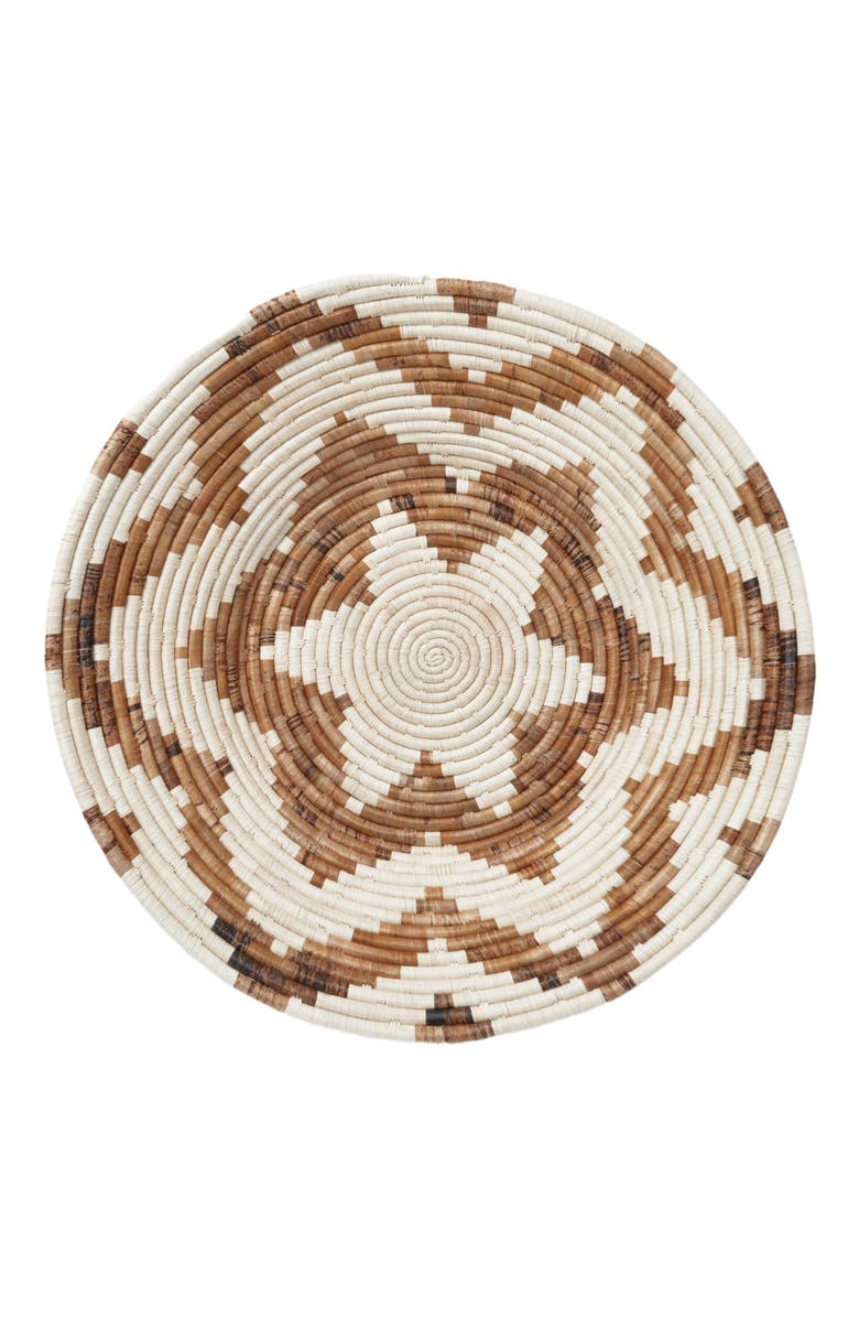 Maadili Collective Extra Large Layered Petals Basket - Banana Fiber, Main, color, Brown & Natural Fiber