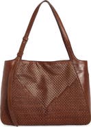 Frye Woven Perforated Leather Tote