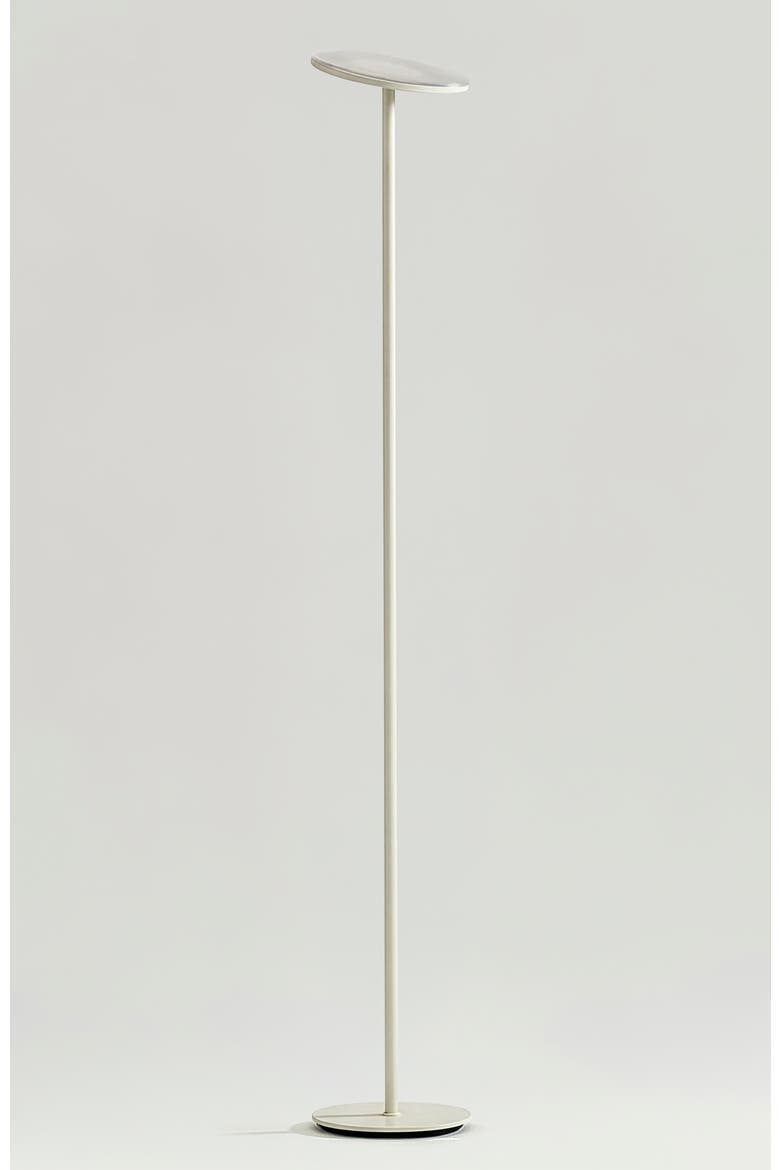 Sky 65" Modern LED Torchiere Floor Lamp with Adjustable Shade, Main, color, Cream