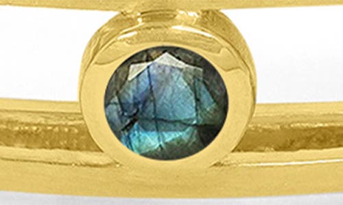 Dean Davidson Signet Pedestal Ring In Labradorite/gold