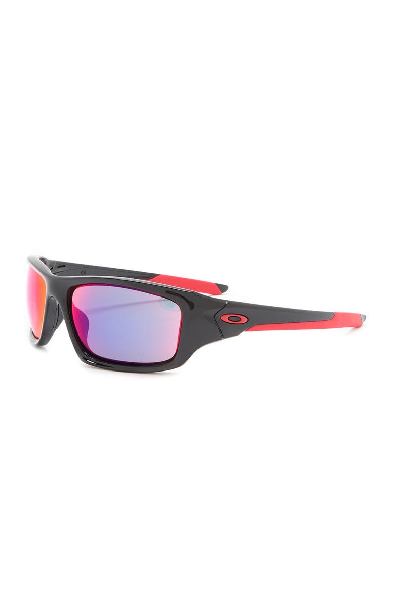 60mm Rectangle Sunglasses, Alternate, color, BLACK