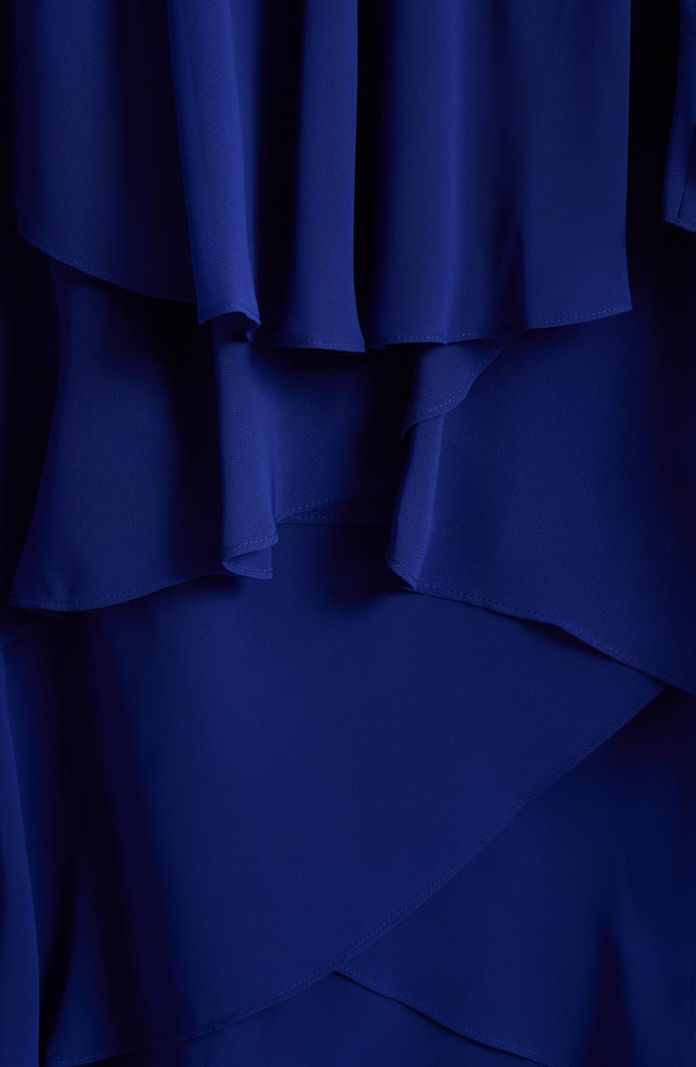 SL FASHIONS Embellished Tiered Dress & Jacket Set, Alternate, color, Iris