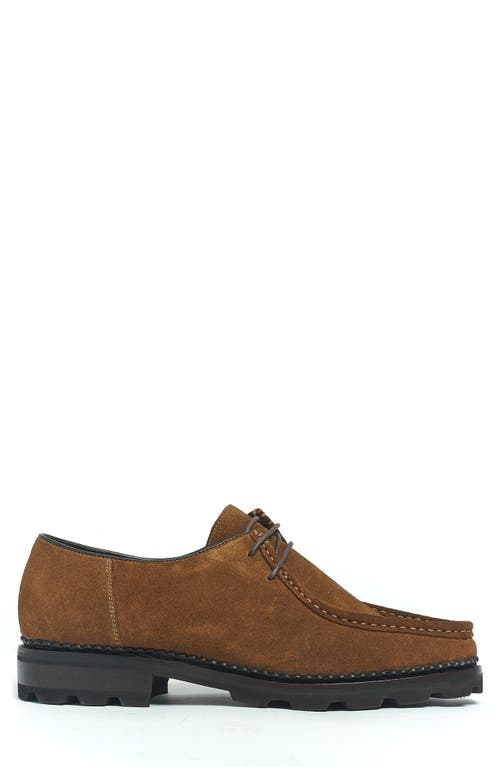 Anthony Veer Wright Moc Lace-up Boot In Brown Suede