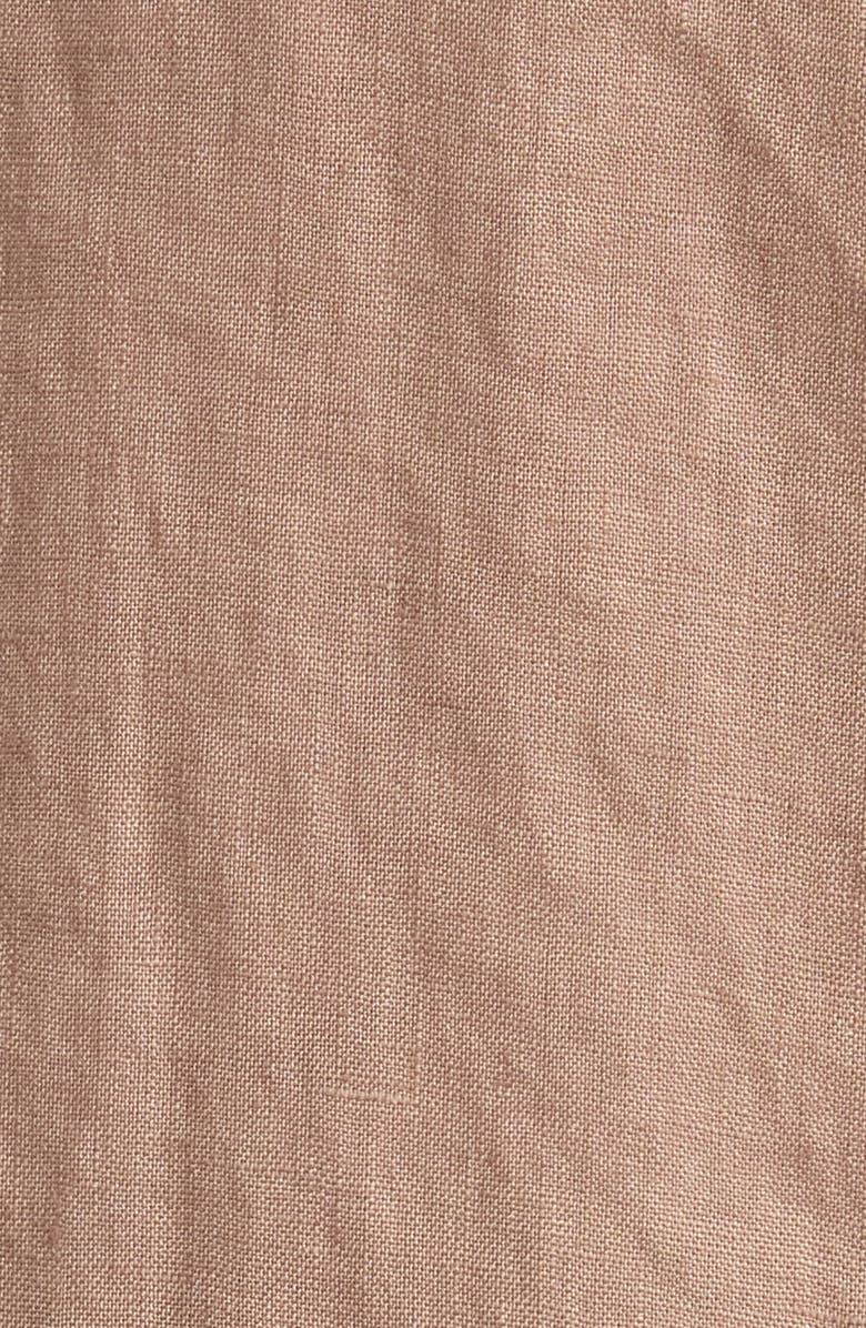 Eileen Fisher Double Breasted Organic Linen Blazer, Alternate, color, Cocoa