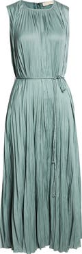 Ulla Johnson Fianna Plissé Sleeveless Midi Dress
