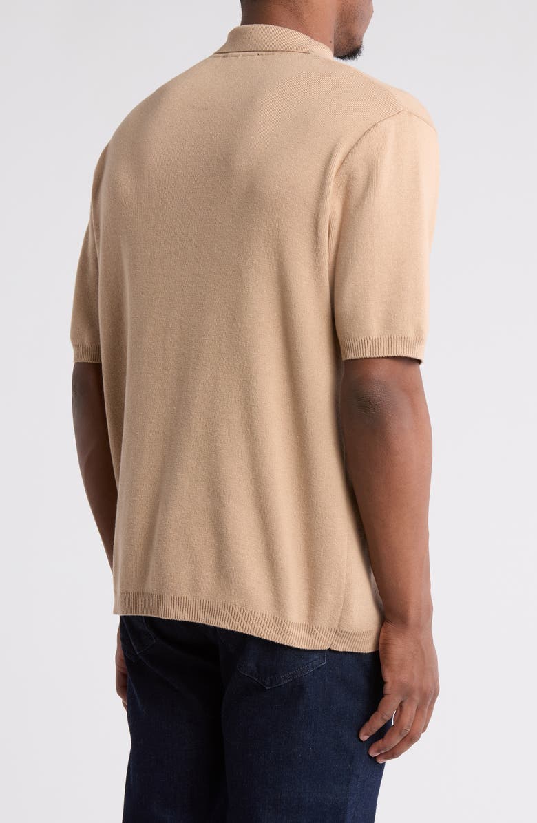 TRUTH Embroidered Knit Polo, Alternate, color, Almond/ Mocha Multi