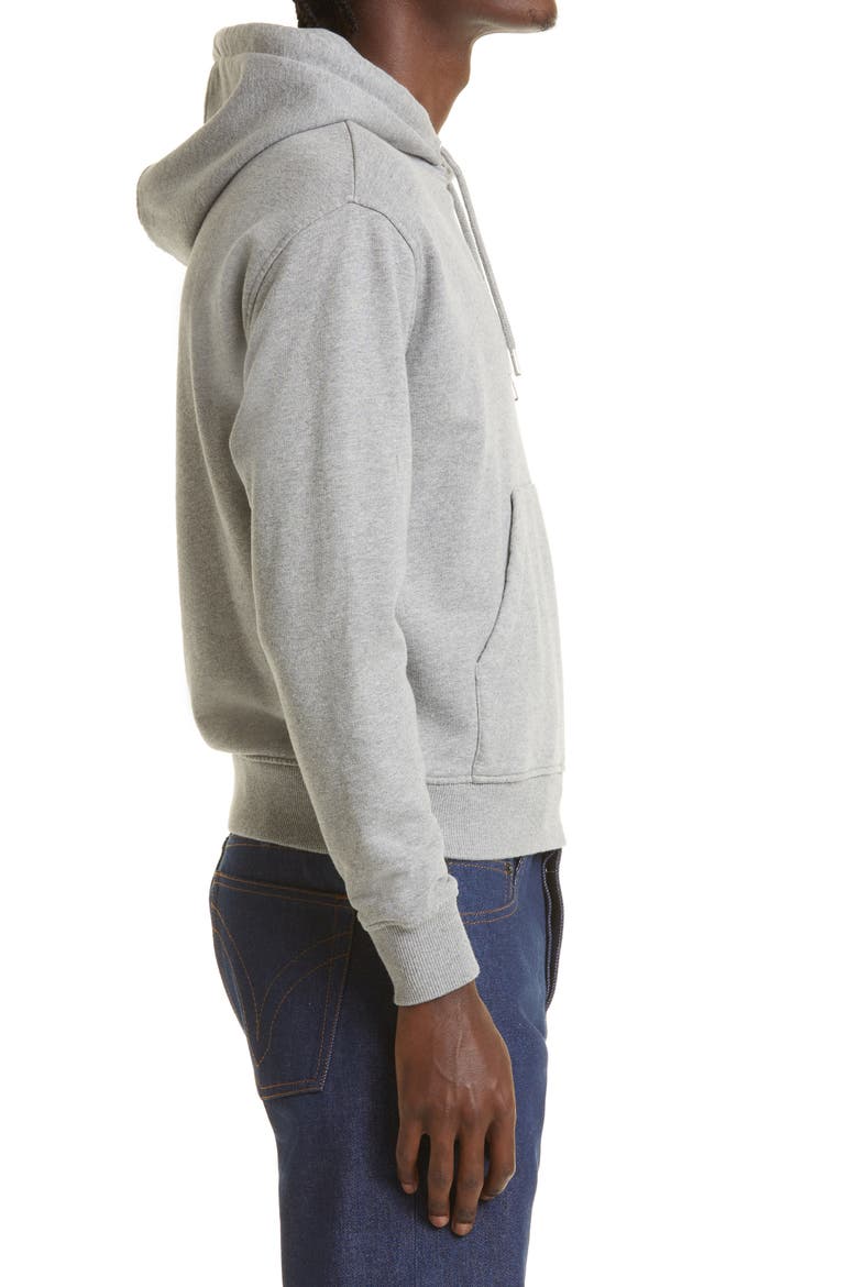 AMI Alexandre Mattiussi Ami De Coeur Oversize Organic Cotton Hoodie, Alternate, color, HEATHER GREY/ 055