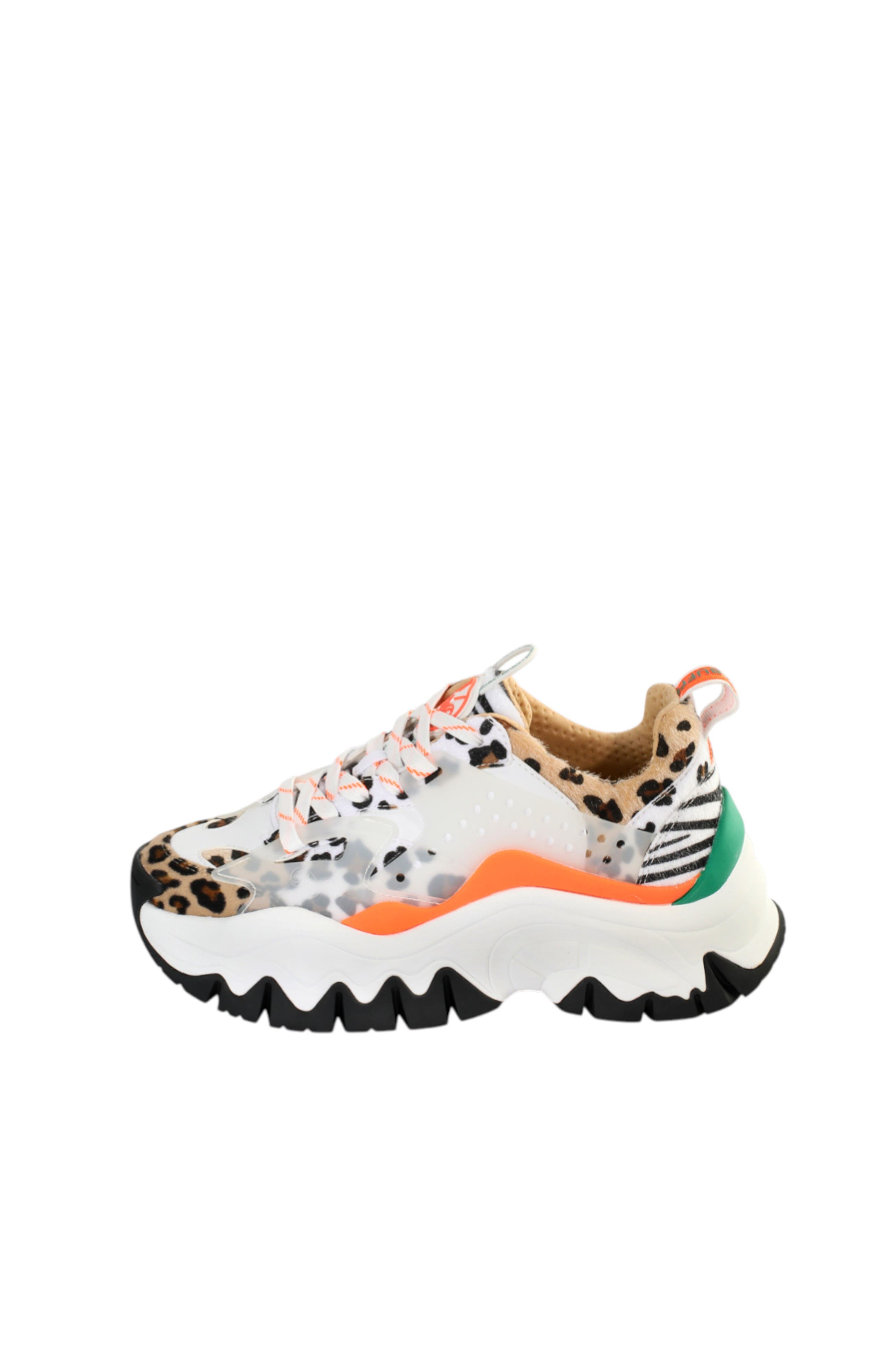 Buffalo Boots Trail Sneaker, Alternate, color, White Animal Mix