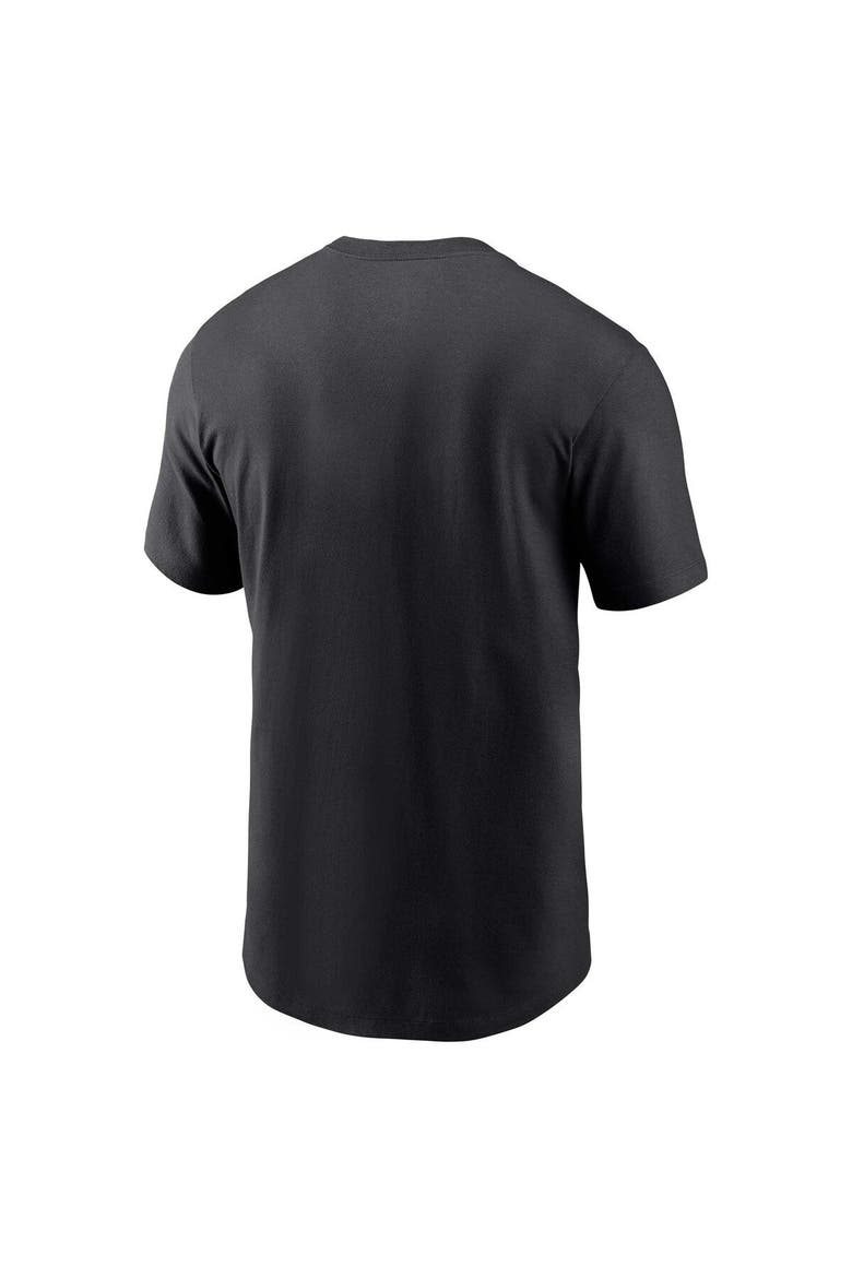 Men's Nike Black Miami Marlins Local Team Skyline T-Shirt, Alternate, color, Black