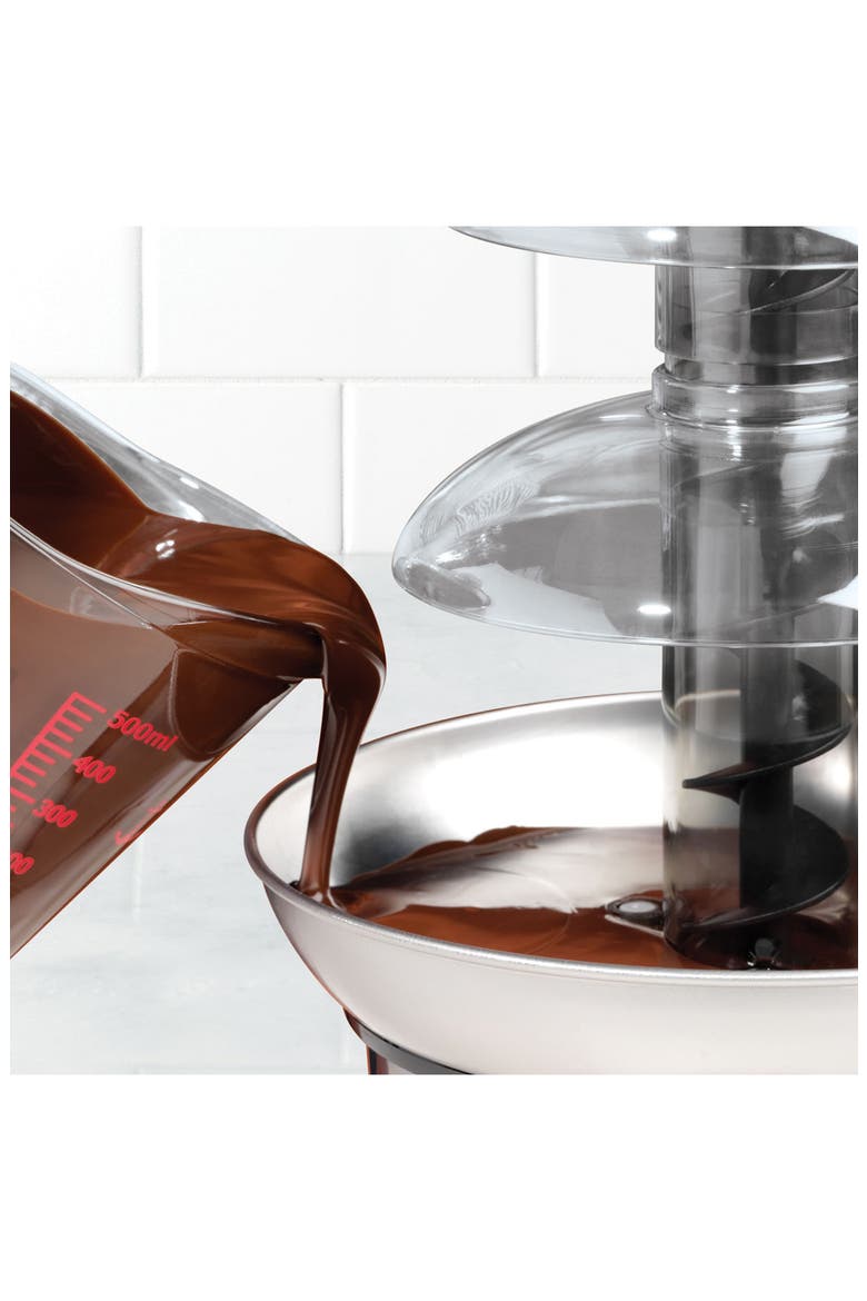 4-Tier Stainless Steel Chocolate Fountain, Alternate, color, STAINLESS STEEL