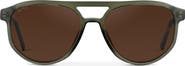WMP Eyewear Hudson - 55mm Geometric Aviator Polarized Sunglasses