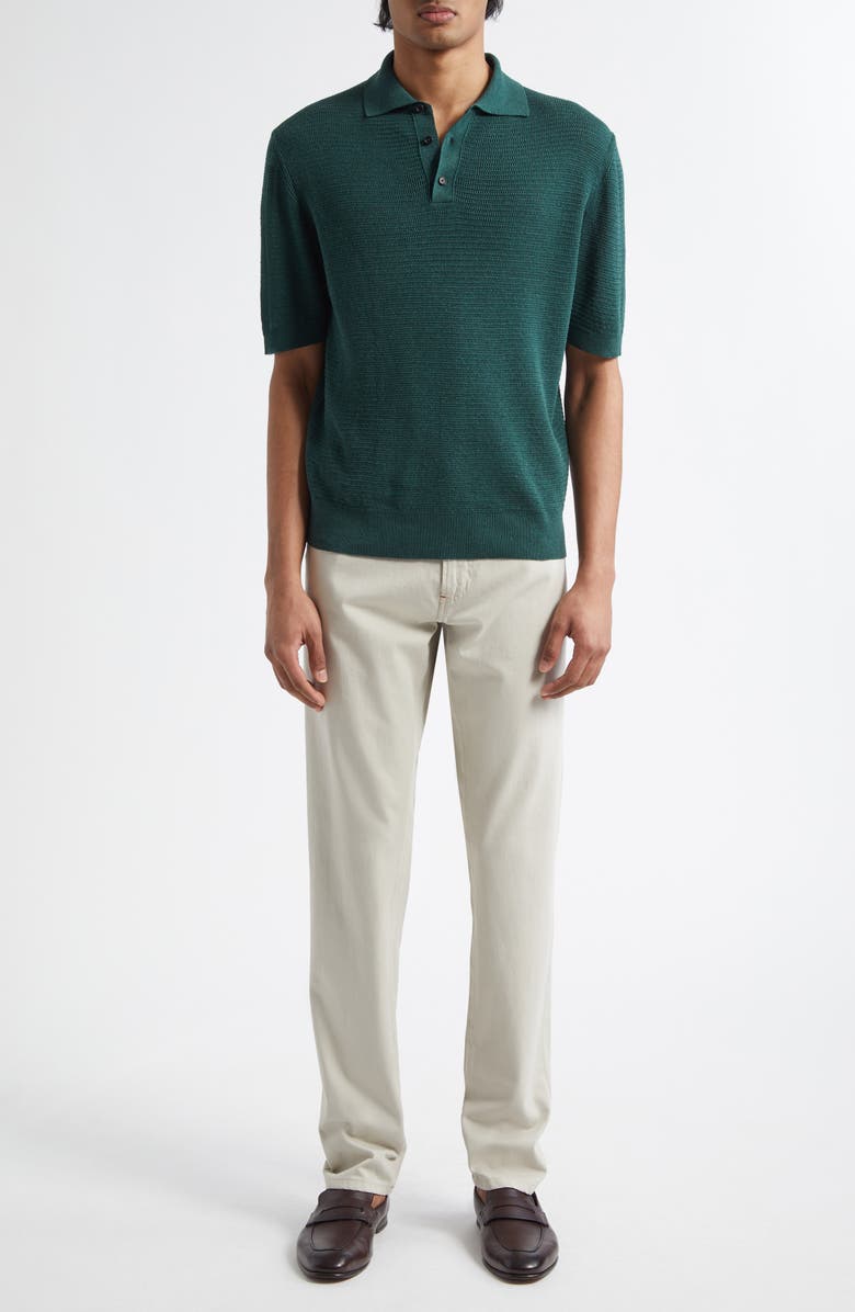 ISAIA Five-Pocket Slim Fit Chinos, Alternate, color, Light Brown 381