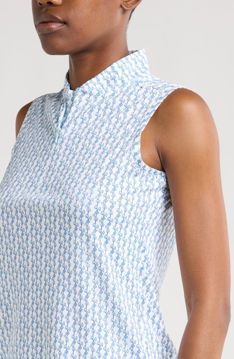 Swannies Kimmie Sleeveless Performance Quarter Zip Top, Alternate, color, Sky