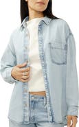 Silver Jeans Co. Denim Button-Up Beach Shirt