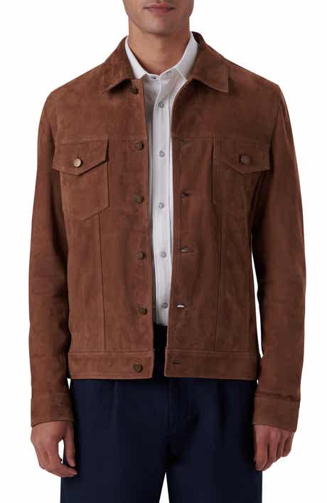 Bugatchi Western Suede Shirt Jacket