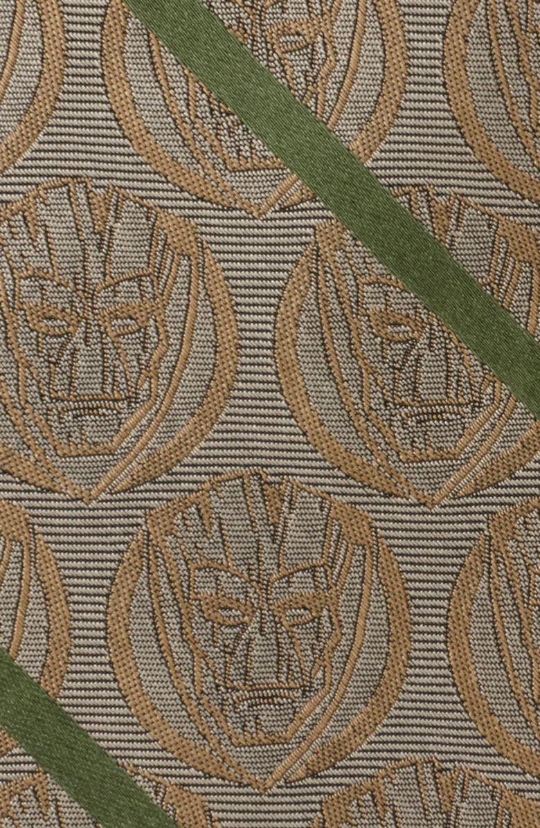 Cufflinks, Inc. I Am Groot Silk Blend Tie & Lapel Pin Gift Set, Alternate, color, Brown Multi