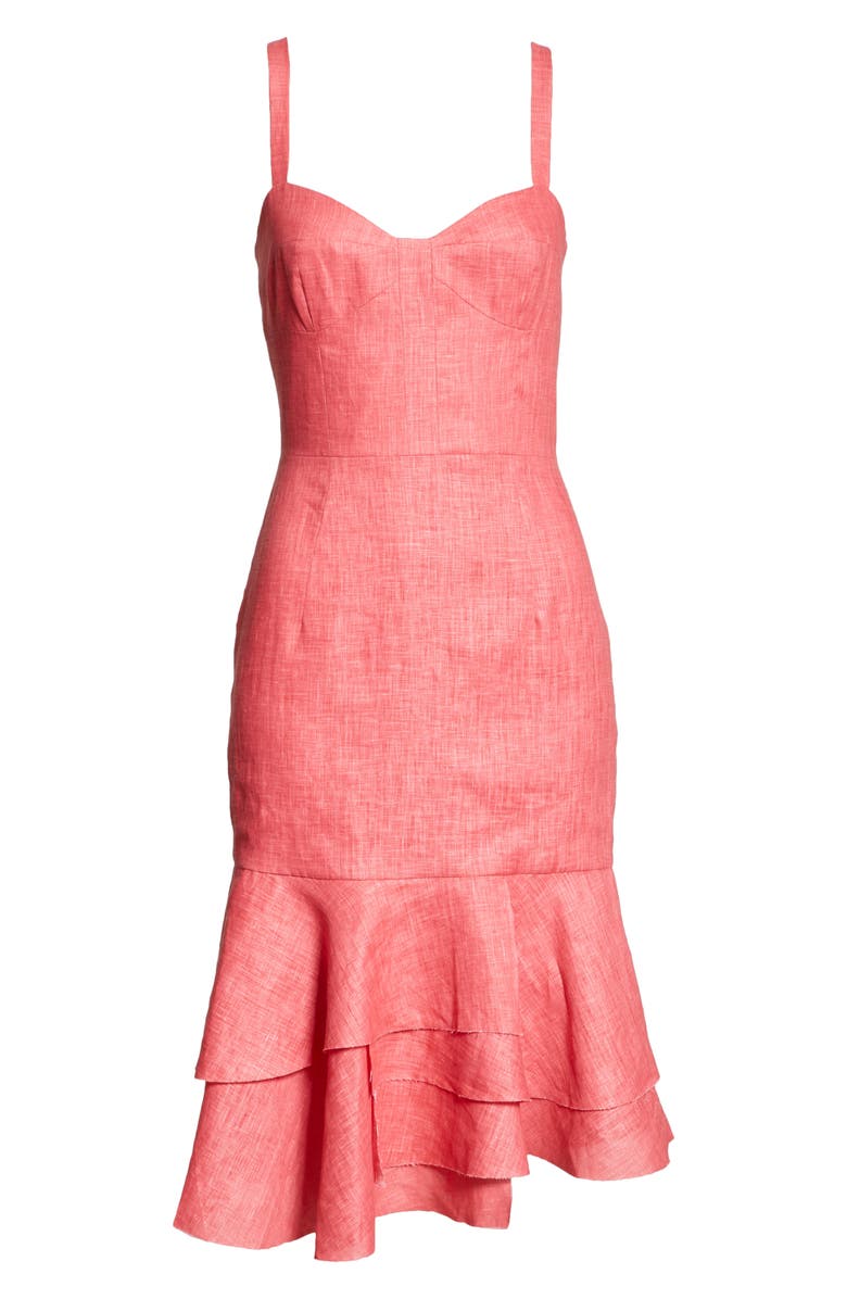 Milly Kendal Italian Linen Dress, Alternate, color, 