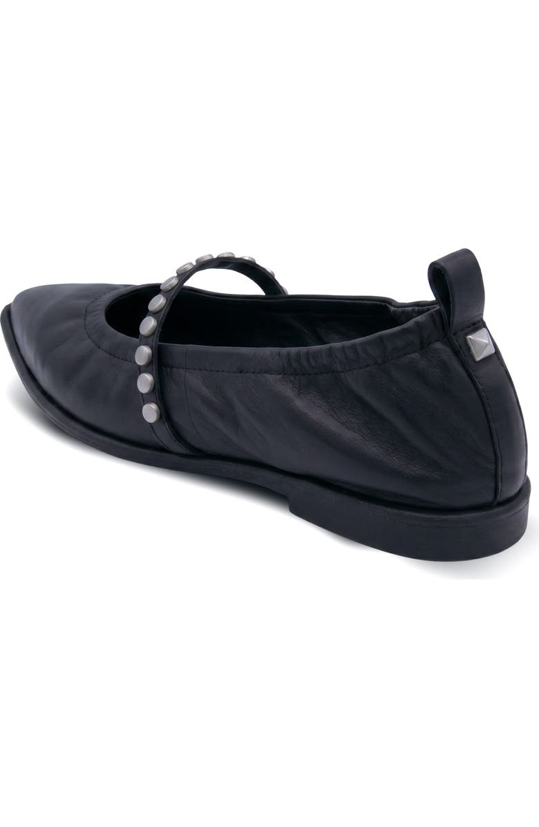 Ash Bella Studded Mary Jane Flat, Alternate, color, Black